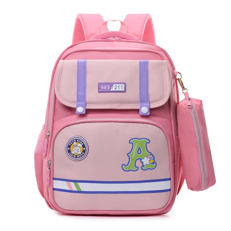 Kids Backpack for Teenage Students Preschool Elementary Children School Bag Multifunctional Cute Large Capacity with Pencil Bag