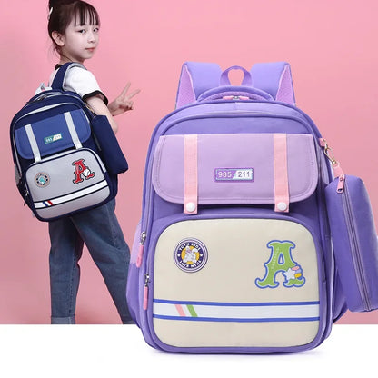 Kids Backpack for Teenage Students Preschool Elementary Children School Bag Multifunctional Cute Large Capacity with Pencil Bag