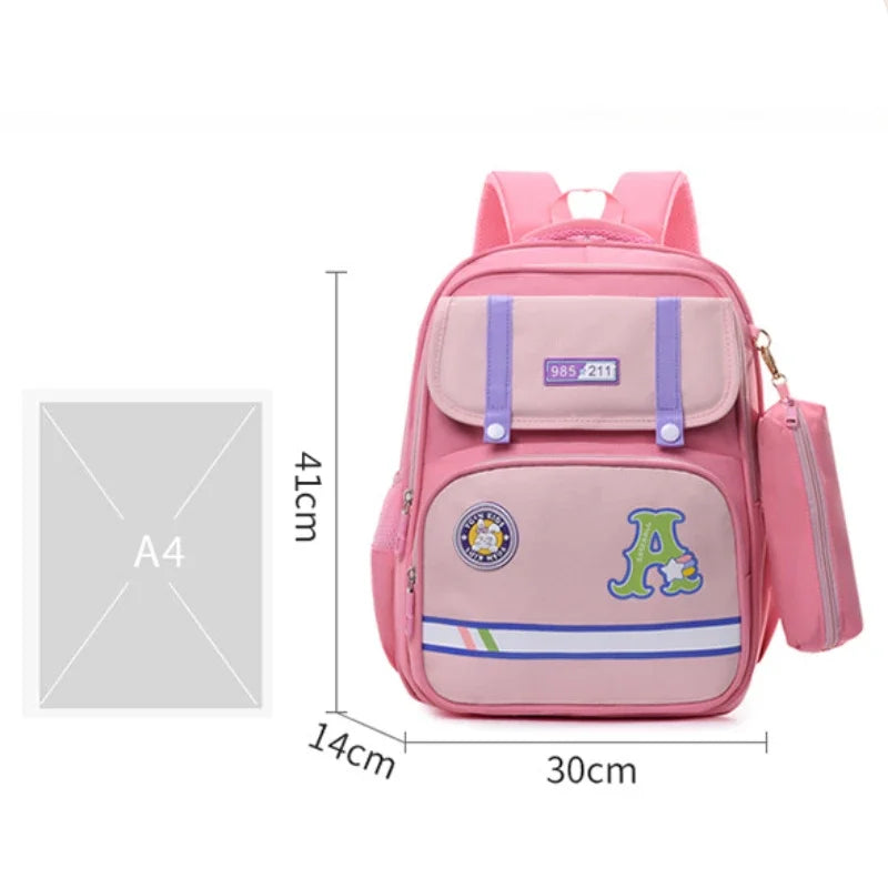 Kids Backpack for Teenage Students Preschool Elementary Children School Bag Multifunctional Cute Large Capacity with Pencil Bag