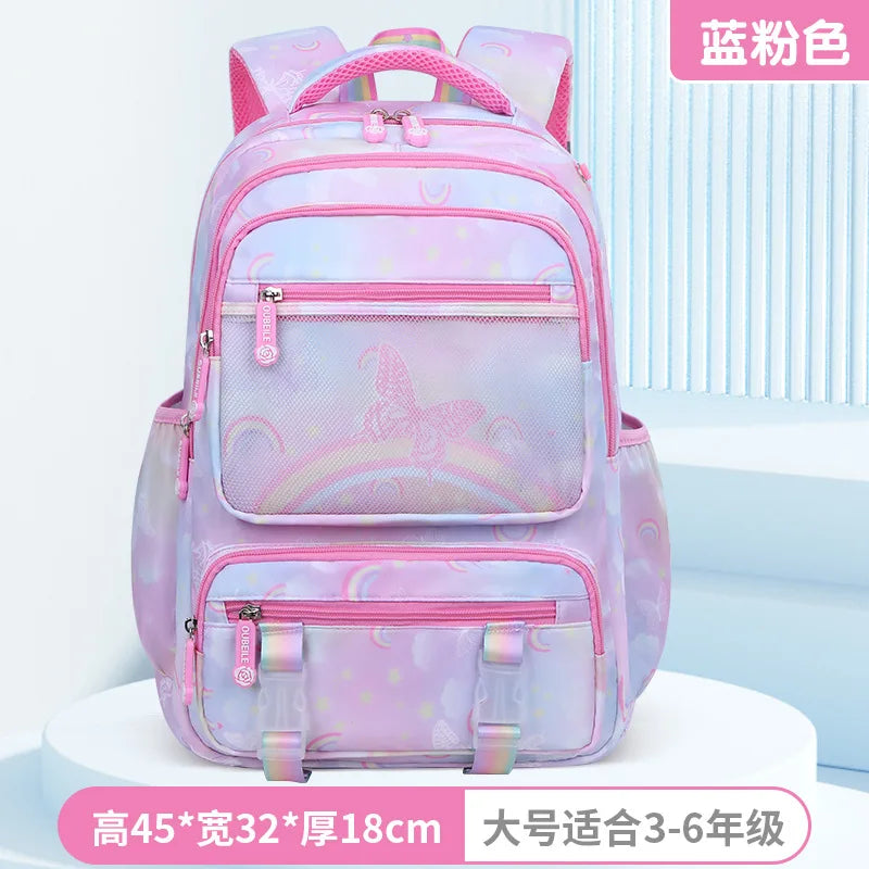 Kids Elementary Middle High School Bag Orthopedic College Backpacks  Travel Back Pack Large Bookbags for Teens Girls Students