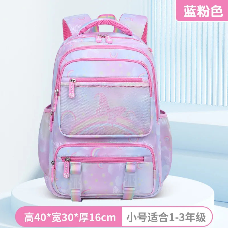 Kids Elementary Middle High School Bag Orthopedic College Backpacks  Travel Back Pack Large Bookbags for Teens Girls Students