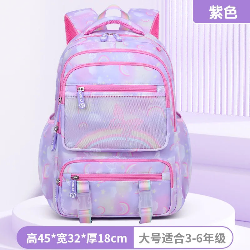 Kids Elementary Middle High School Bag Orthopedic College Backpacks  Travel Back Pack Large Bookbags for Teens Girls Students