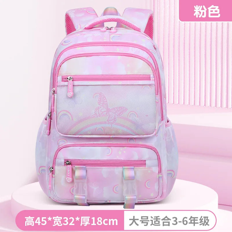 Kids Elementary Middle High School Bag Orthopedic College Backpacks  Travel Back Pack Large Bookbags for Teens Girls Students