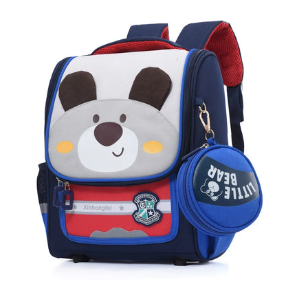 Kids Function Cute Lightweight Children's Bookbag with Bottle Side Pocket Adjustable Padded Shoulder Strap Leisure Backpack