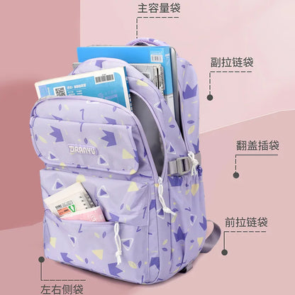 Kids School Backpack with Wheels Rolling Backpack for Girls Student Wheeled Backpack Trolley School Bag Travel Trolley Luggage