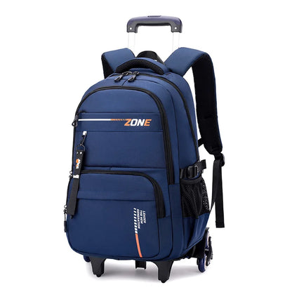 Kids Student Wheeled Backpack School Bags with wheels Rolling Backpack for boy Trolley Book Bag Travel Trolley backpack Luggage
