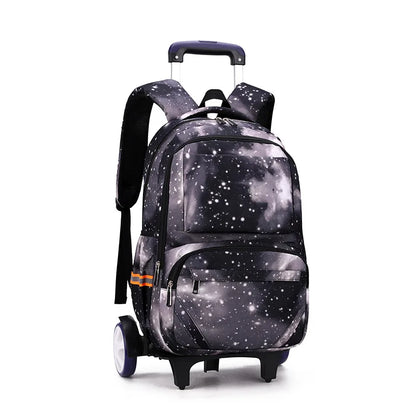 Kids Student Wheeled Backpack School Bags with wheels Rolling Backpack for boy Trolley Book Bag Travel Trolley backpack Luggage