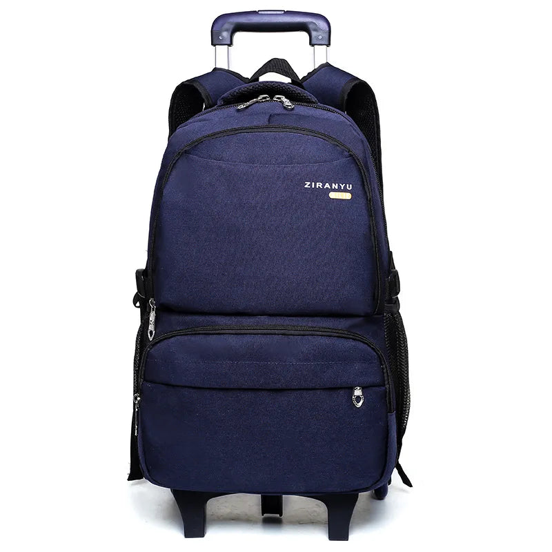 Kids Student Wheeled Backpack School Bags with wheels Rolling Backpack for boy Trolley Book Bag Travel Trolley backpack Luggage