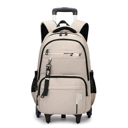 Kids Student Wheeled Backpack School Bags with wheels Rolling Backpack for boy Trolley Book Bag Travel Trolley backpack Luggage