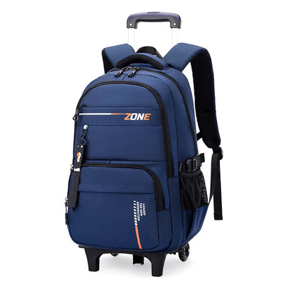 Kids Student Wheeled Backpack School Bags with wheels Rolling Backpack for boy Trolley Book Bag Travel Trolley backpack Luggage
