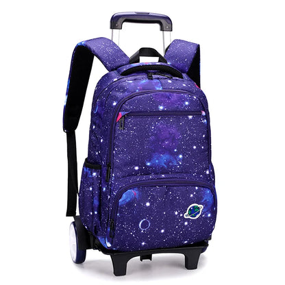Kids Student Wheeled Backpack School Bags with wheels Rolling Backpack for boy Trolley Book Bag Travel Trolley backpack Luggage