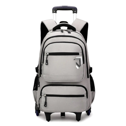 Kids Student Wheeled Backpack School Bags with wheels Rolling Backpack for boy Trolley Book Bag Travel Trolley backpack Luggage