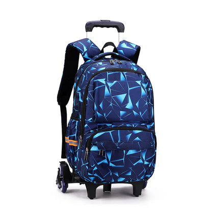 Kids Student Wheeled Backpack School Bags with wheels Rolling Backpack for boy Trolley Book Bag Travel Trolley backpack Luggage