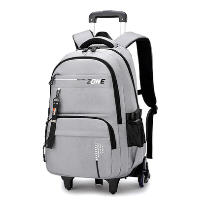 Kids Student Wheeled Backpack School Bags with wheels Rolling Backpack for boy Trolley Book Bag Travel Trolley backpack Luggage