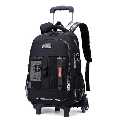 Kids Student Wheeled Backpack School Bags with wheels Rolling Backpack for boy Trolley Book Bag Travel Trolley backpack Luggage