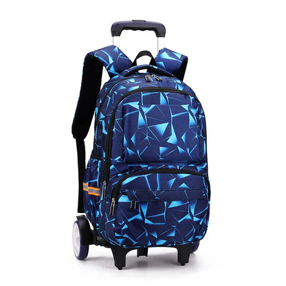 Kids Student Wheeled Backpack School Bags with wheels Rolling Backpack for boy Trolley Book Bag Travel Trolley backpack Luggage