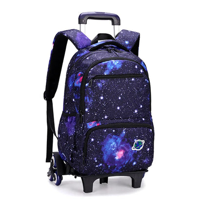 Kids Student Wheeled Backpack School Bags with wheels Rolling Backpack for boy Trolley Book Bag Travel Trolley backpack Luggage