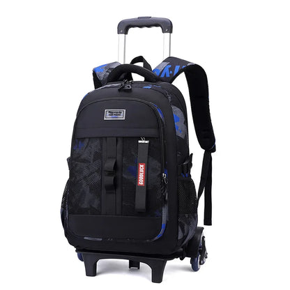 Kids Student Wheeled Backpack School Bags with wheels Rolling Backpack for boy Trolley Book Bag Travel Trolley backpack Luggage