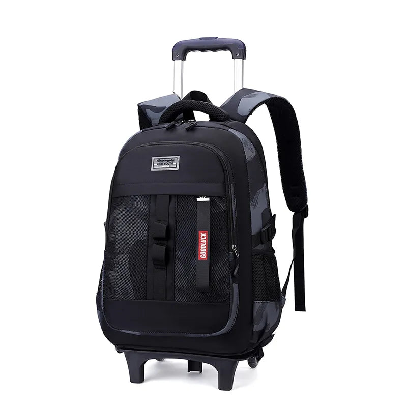 Kids Student Wheeled Backpack School Bags with wheels Rolling Backpack for boy Trolley Book Bag Travel Trolley backpack Luggage
