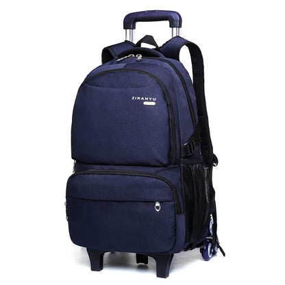 Kids Student Wheeled Backpack School Bags with wheels Rolling Backpack for boy Trolley Book Bag Travel Trolley backpack Luggage