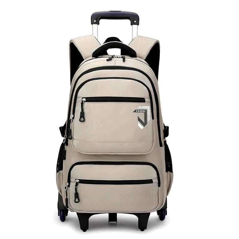 Kids Student Wheeled Backpack School Bags with wheels Rolling Backpack for boy Trolley Book Bag Travel Trolley backpack Luggage