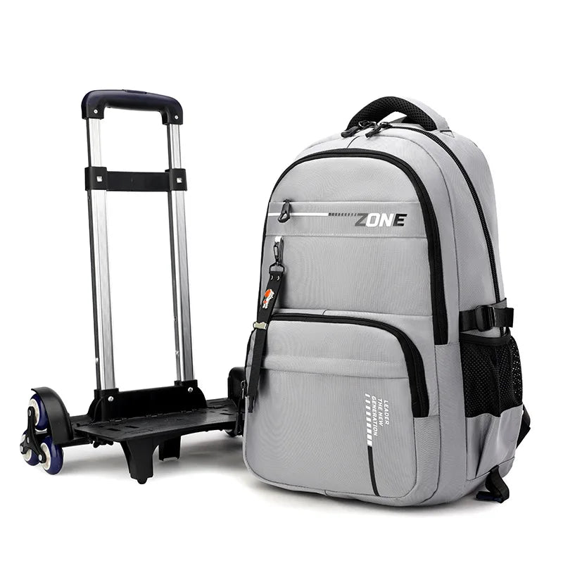 Kids Student Wheeled Backpack School Bags with wheels Rolling Backpack for boy Trolley Book Bag Travel Trolley backpack Luggage