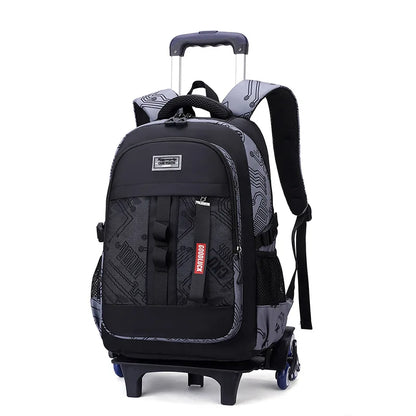 Kids Student Wheeled Backpack School Bags with wheels Rolling Backpack for boy Trolley Book Bag Travel Trolley backpack Luggage