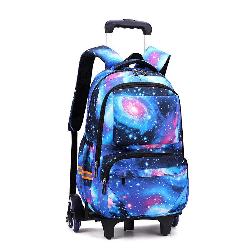 Kids Student Wheeled Backpack School Bags with wheels Rolling Backpack for boy Trolley Book Bag Travel Trolley backpack Luggage