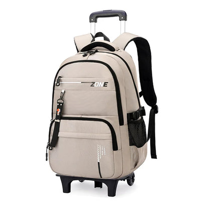 Kids Student Wheeled Backpack School Bags with wheels Rolling Backpack for boy Trolley Book Bag Travel Trolley backpack Luggage