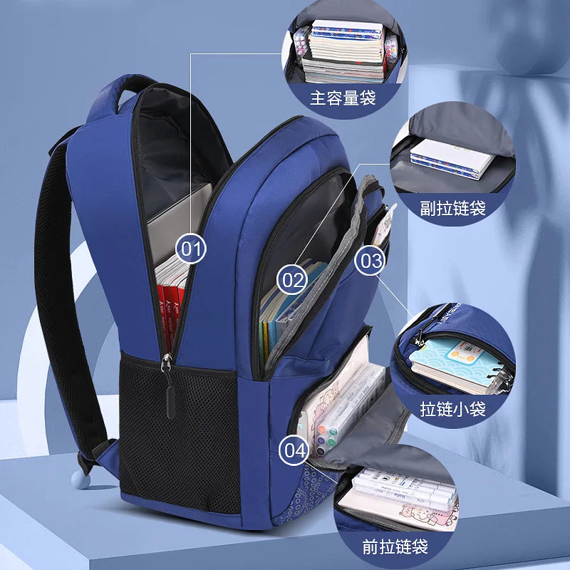 Kids backpack Primary children School Bags For Boys large orthopedic Backpack Waterproof Schoolbag big Book Bag mochila infantil