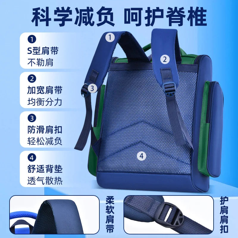 Kids backpack Primary children School Bags For Boys large orthopedic Backpack Waterproof Schoolbag big Book Bag mochila infantil