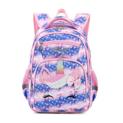 Kids school bag Waterproof Large Capacity Unicorn Backpack School Bags for Girls