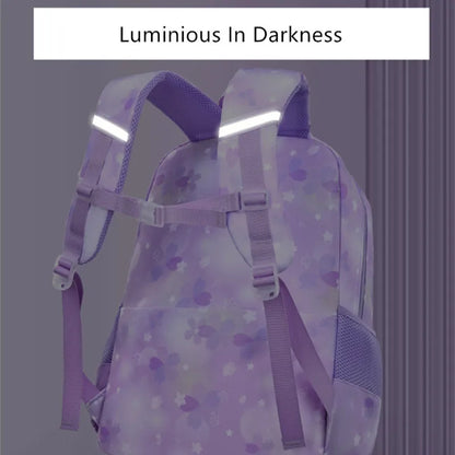 Kids school bags for girls cute purple backpack waterproof primary school backpack large capacity bookbag Elementary school bag