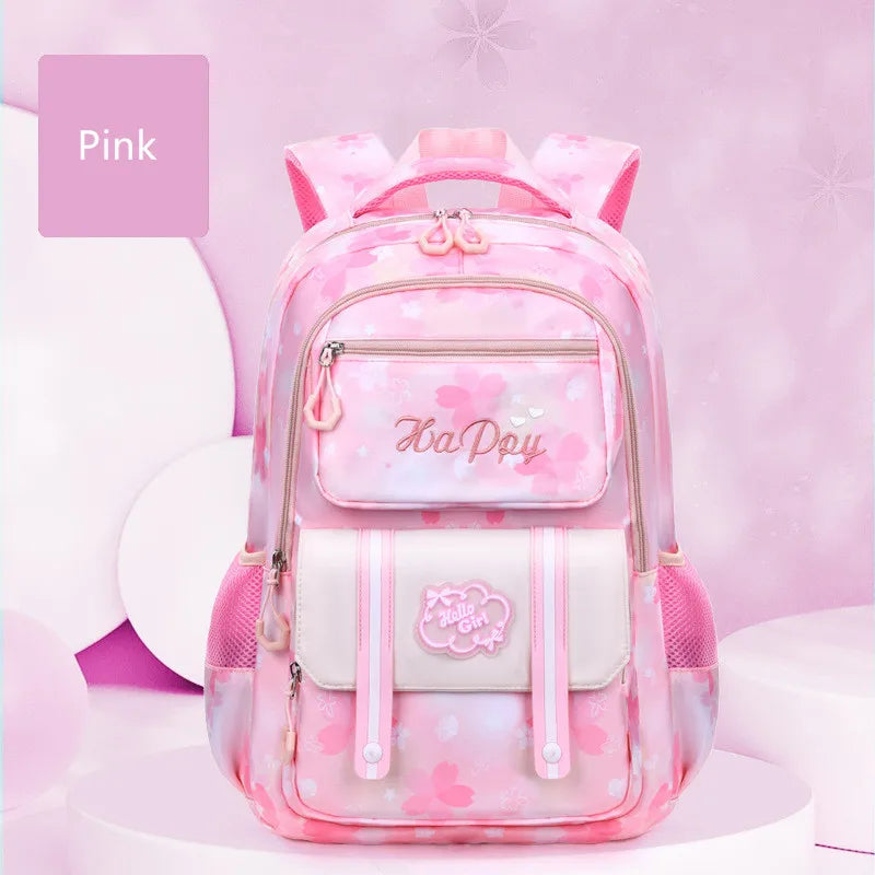 Kids school bags for girls cute purple backpack waterproof primary school backpack large capacity bookbag Elementary school bag