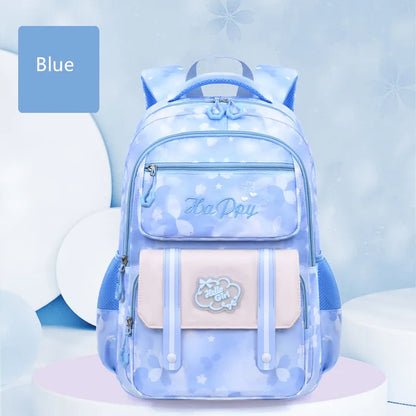 Kids school bags for girls cute purple backpack waterproof primary school backpack large capacity bookbag Elementary school bag