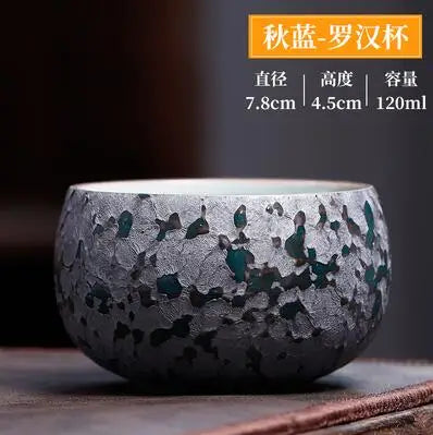 Kiln Change Ceramic Tea Cup, Retro Kungfu Tea Cup, Four Seasons Cup, Master Cup, Household Kungfu Tea Set, Single Cup