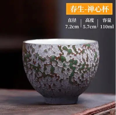 Kiln Change Ceramic Tea Cup, Retro Kungfu Tea Cup, Four Seasons Cup, Master Cup, Household Kungfu Tea Set, Single Cup