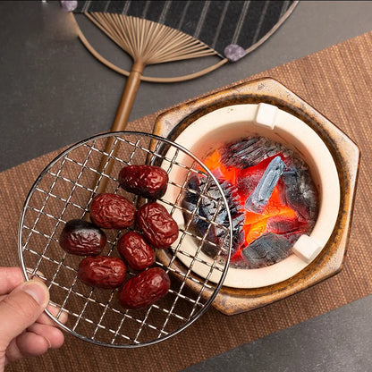 Kiln Transformation Retro Tea Warming Stove High Temperature Resistant Ceramic Teapot Set Side Handle Charcoal Stove Pot Teaware