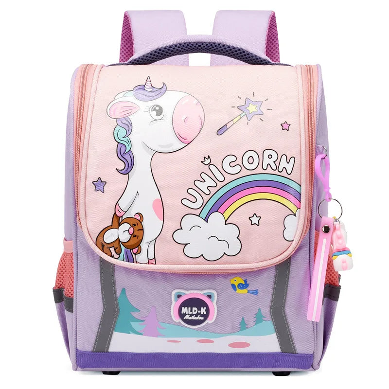 Kindergarten Boys School Bags Cute Cartoon Dinosaur Backpacks Girls 3-6 Years Old Fashion Large Capacity 1-3 Grade Light Weight