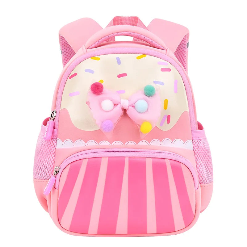 Kindergarten Children School Bags for Kids Cartoon Cute Candies Bowknot School Backpack Girls Kawaii Backpack Mochilas Escolares