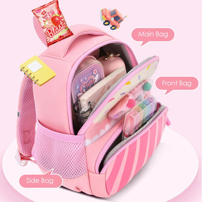 Kindergarten Children School Bags for Kids Cartoon Cute Candies Bowknot School Backpack Girls Kawaii Backpack Mochilas Escolares