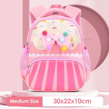 Kindergarten Children School Bags for Kids Cartoon Cute Candies Bowknot School Backpack Girls Kawaii Backpack Mochilas Escolares
