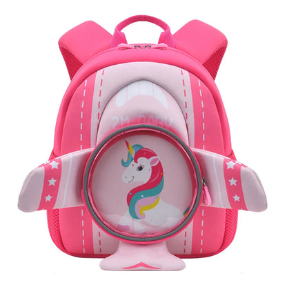 Kindergarten Girls School Bags 3D Cartoon Plane Cute Unicorn Kids Backpacks Boys Fashion Bookbag Kawaii Toddler Mochilas Para