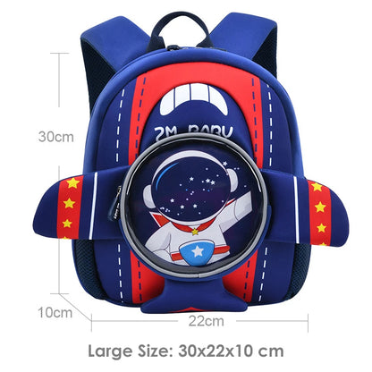 Kindergarten Girls School Bags 3D Cartoon Plane Cute Unicorn Kids Backpacks Boys Fashion Bookbag Kawaii Toddler Mochilas Para