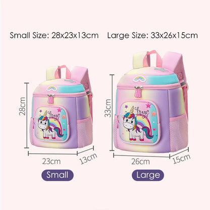 Kindergarten Girls School Bags Rainbow Horse Design Children's Schoolbag Primary School Backpack For Student Unicorn Travel Bags