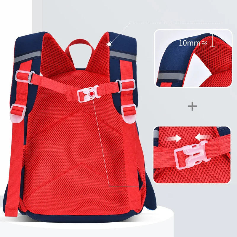 Kindergarten Kids 3D Cartoon Robot School Bags for Boys Neoprene 2-6 Years Toddler Backpacks Children Bags Girls Book Back Pack