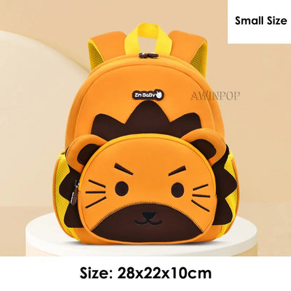 Kindergarten Kids School Backpacks Cartoon 3D Cat Book Bag Light Weight Student Boys Lion School Bags Mochilas Para Estudiantes