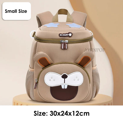 Kindergarten Kids School Backpacks Cartoon 3D Cat Book Bag Light Weight Student Boys Lion School Bags Mochilas Para Estudiantes