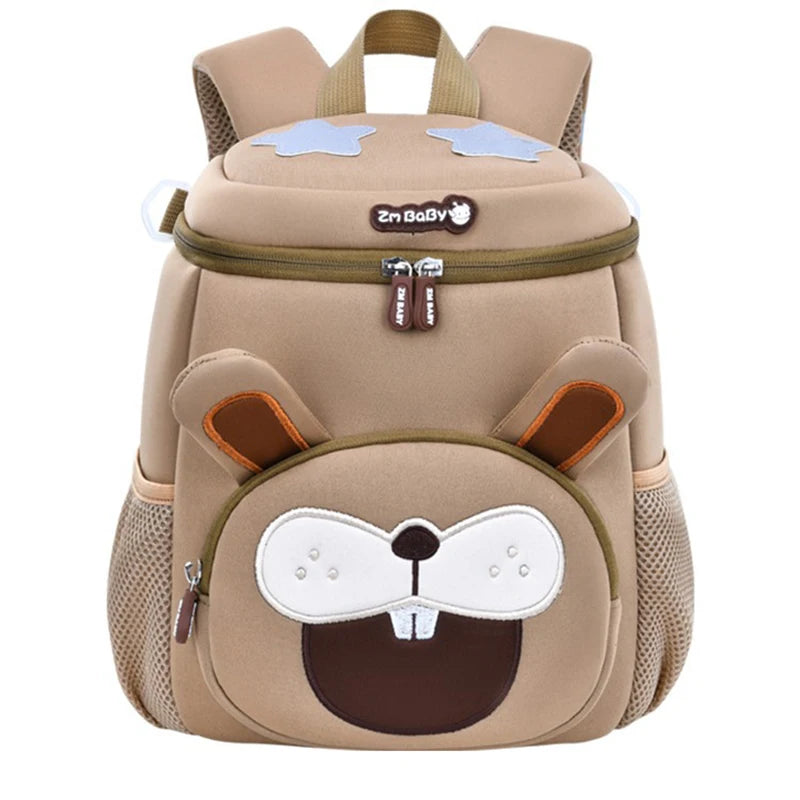 Kindergarten Kids School Backpacks Cartoon 3D Cat Book Bag Light Weight Student Boys Lion School Bags Mochilas Para Estudiantes