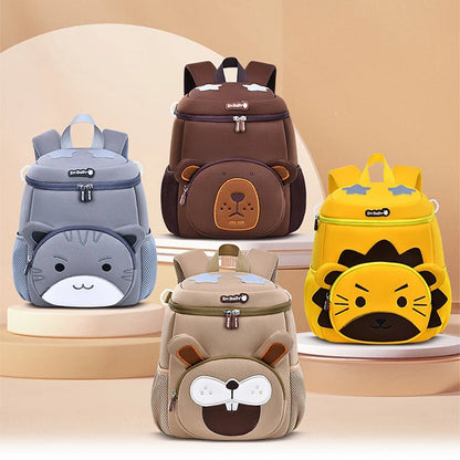 Kindergarten Kids School Backpacks Cartoon 3D Cat Book Bag Light Weight Student Boys Lion School Bags Mochilas Para Estudiantes